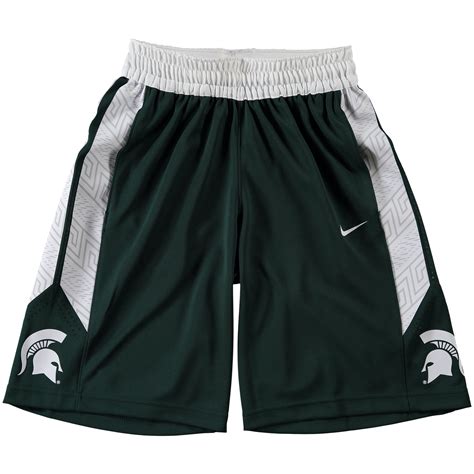 nike michigan state spartans replica basketball shorts green|Men's Nike Green Michigan State Spartans Logo Replica  .